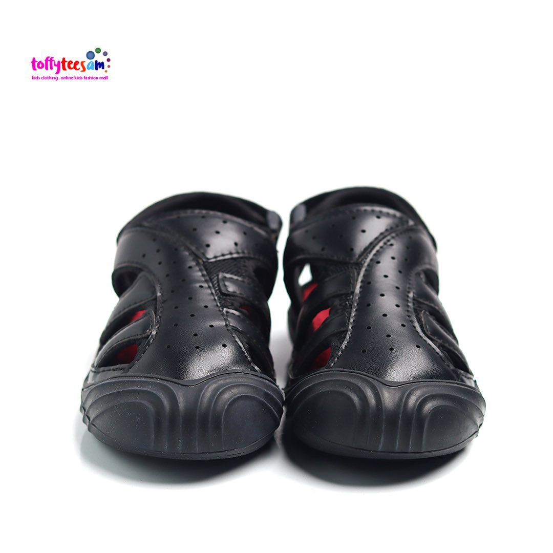 Ttskids Soft PU Leather Sandals Beach Shoes Outdoor Sandal Casual Shoes Durable Summer Hollow Sneakers