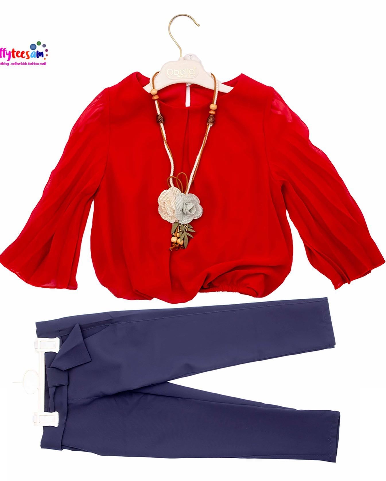 Kids CHIFFON BLOUSE with trouser