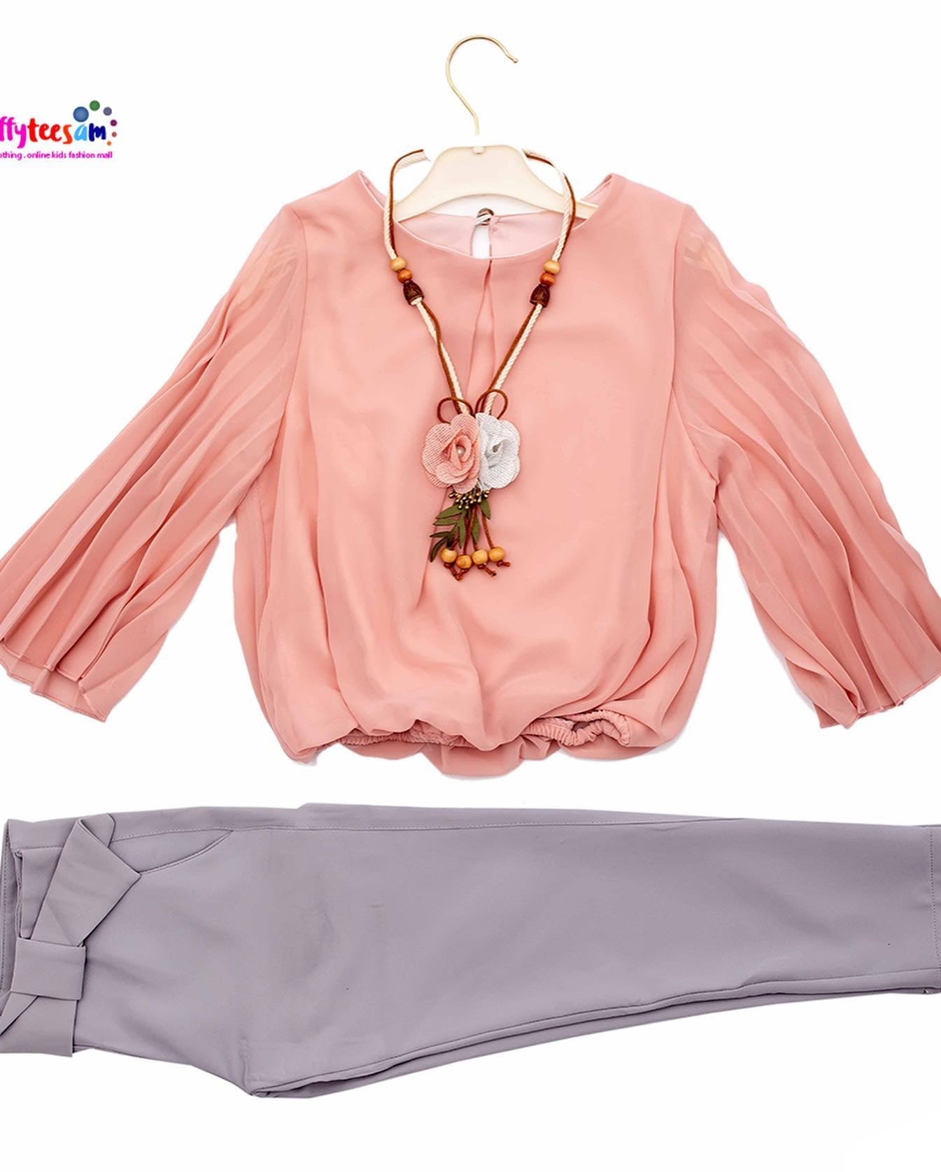 Kids CHIFFON BLOUSE with trouser
