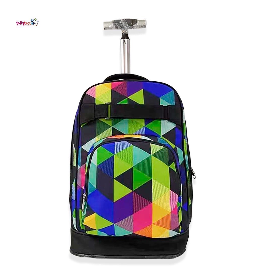 Trolley School Backpack Children, 41 L Waterproof Backpack with Wheels for Girls Boys, Trolley School Bag for Primary School Middle School Travel, Travel backpacks