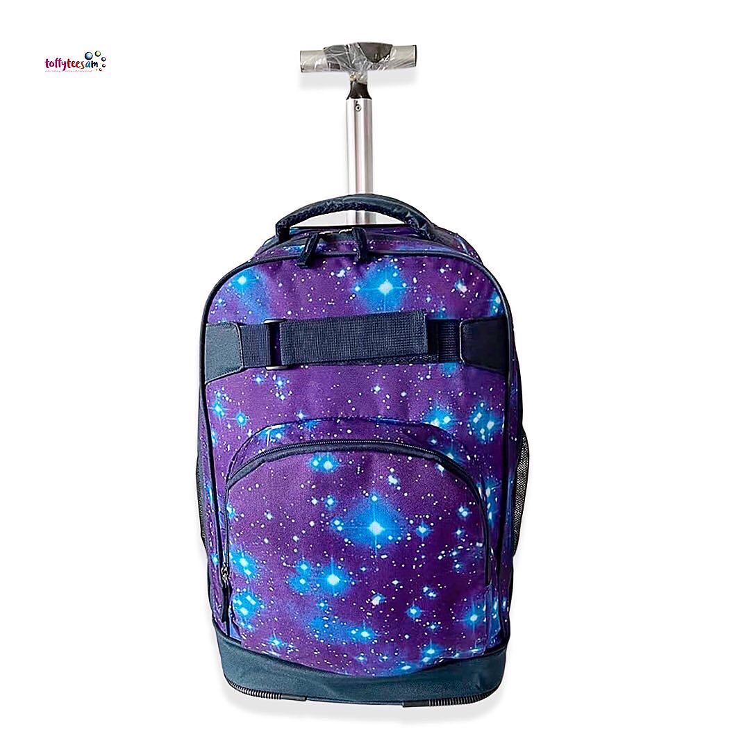 Trolley School Backpack Children, 41 L Waterproof Backpack with Wheels for Girls Boys, Trolley School Bag for Primary School Middle School Travel, Travel backpacks