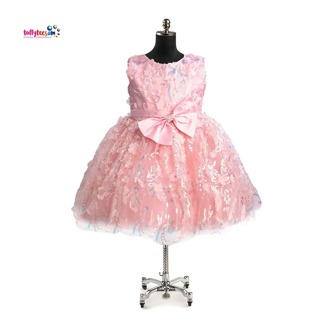 Birthday Dress for Girls Cupcake Dresses Kids Girl Sleeveless Flower Party Dress Wedding Party Tutu Tulle Clothes