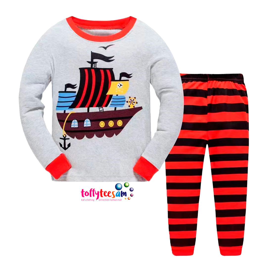 Adventure Ship cruise Long Sleeve Character pyjamas