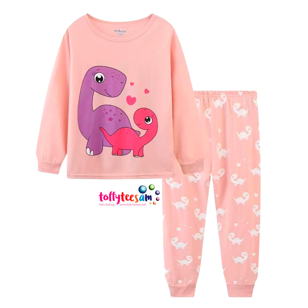 Long Sleeve Girls Character Pyjamas