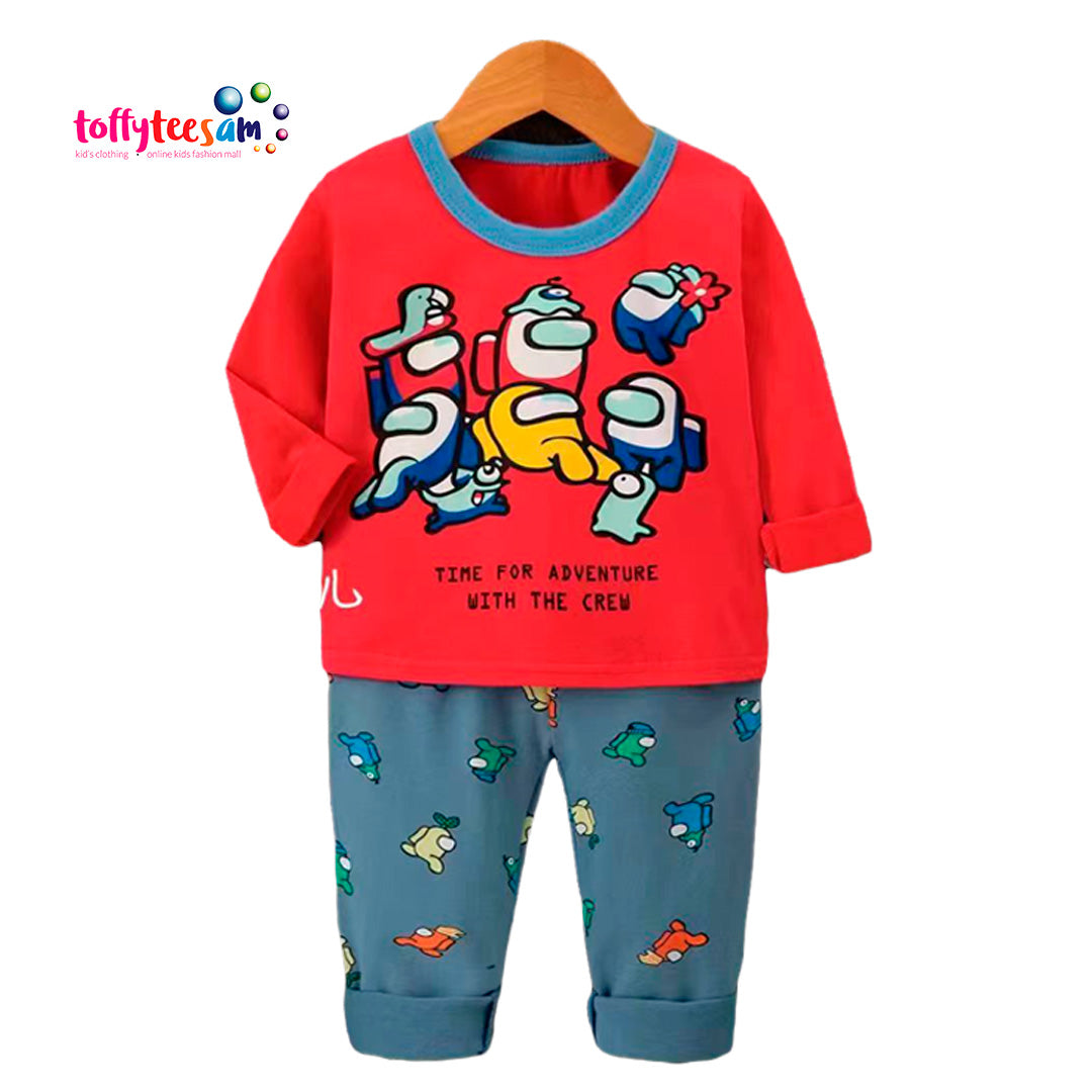 Among Us Long Sleeve Boys and Girls Character Pyjamas