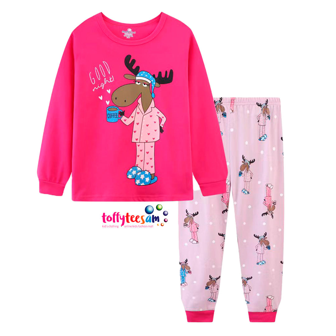 Character Long Sleeve Girls Princess Pyjamas
