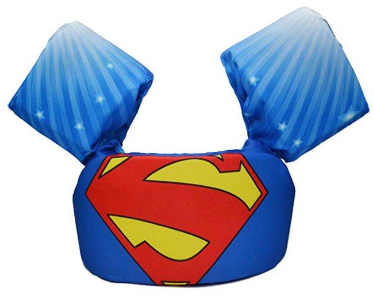 Character Kids Swim Vest with Arm Wings Floats Life Jacket