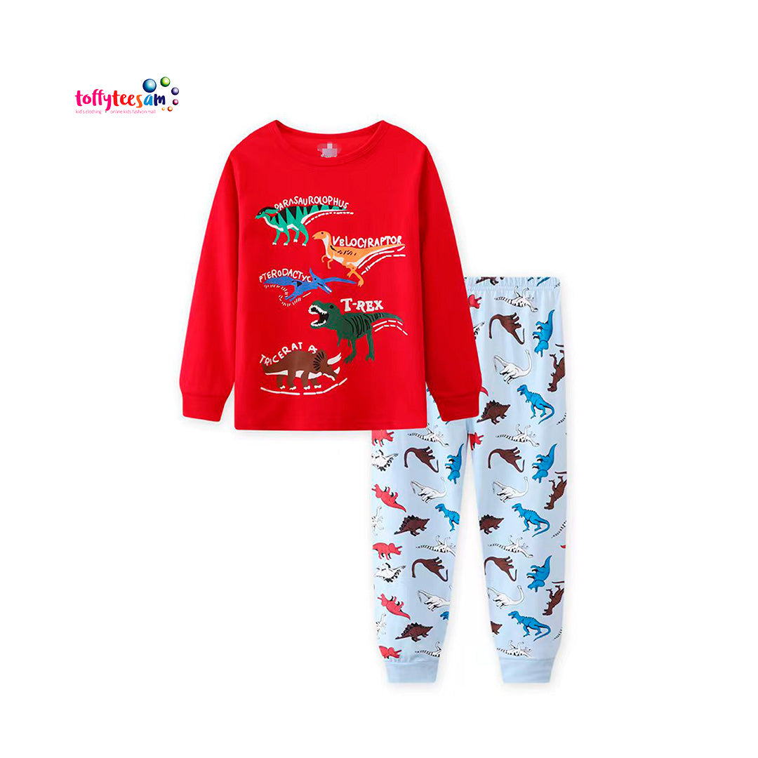T - REX Long sleeves Pajamas - Pyjamas - Character Pyjamas - PJ - Character Pajamas