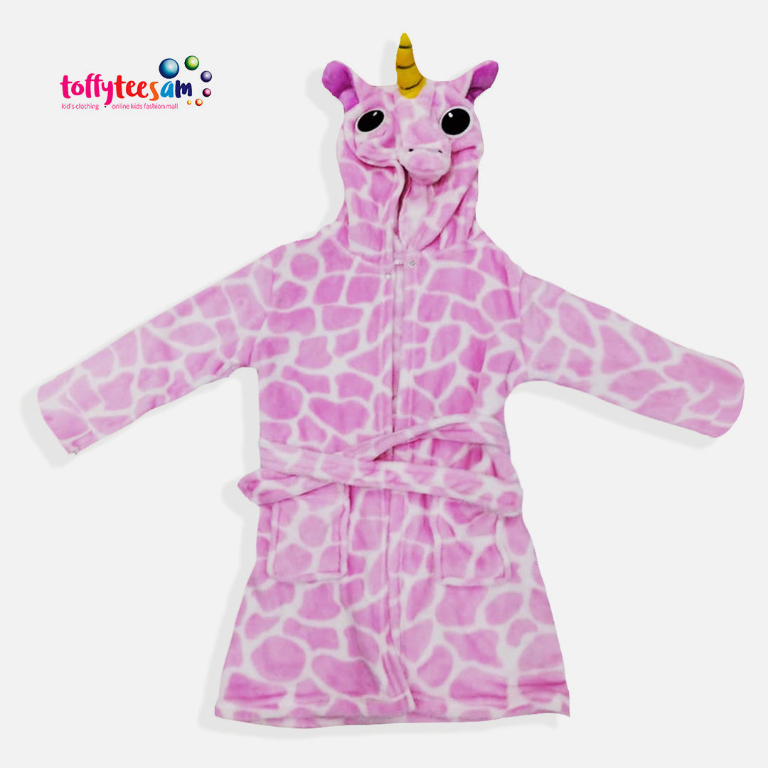 Unicorn Hooded Bathrobe Children Pyjamas Kids Animal Bath Robe for both Boys & Girls Pajamas Nightgown Kid Sleepwear