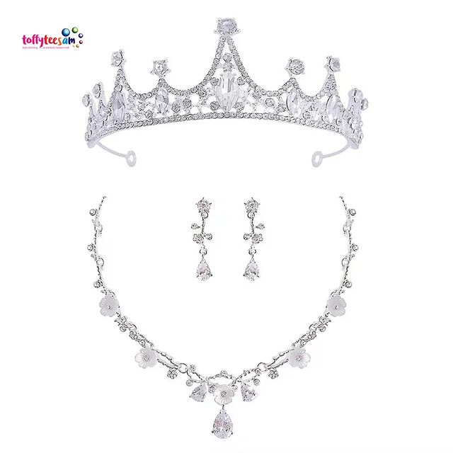 Twinkle Star Jewelry Set earring, crown, necklace