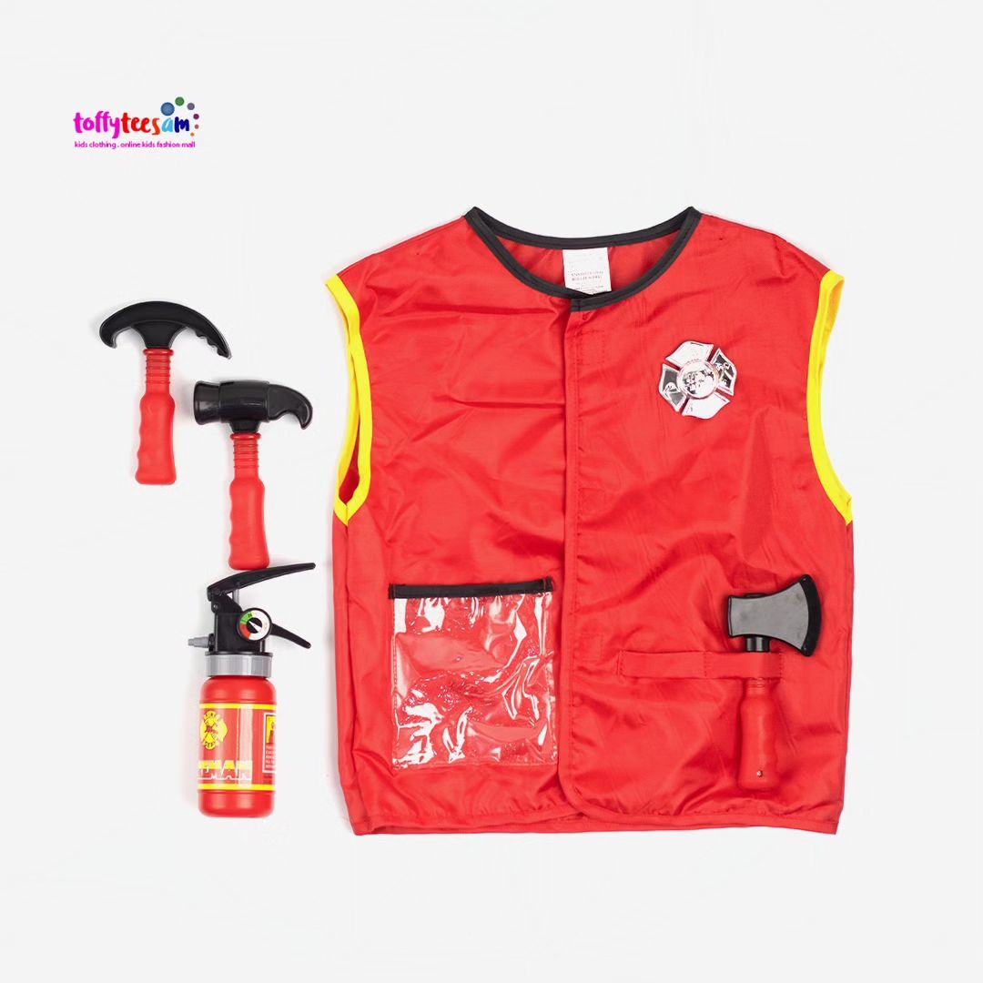 Fire Brigade 3 Child Costume Set. Firefighter costume