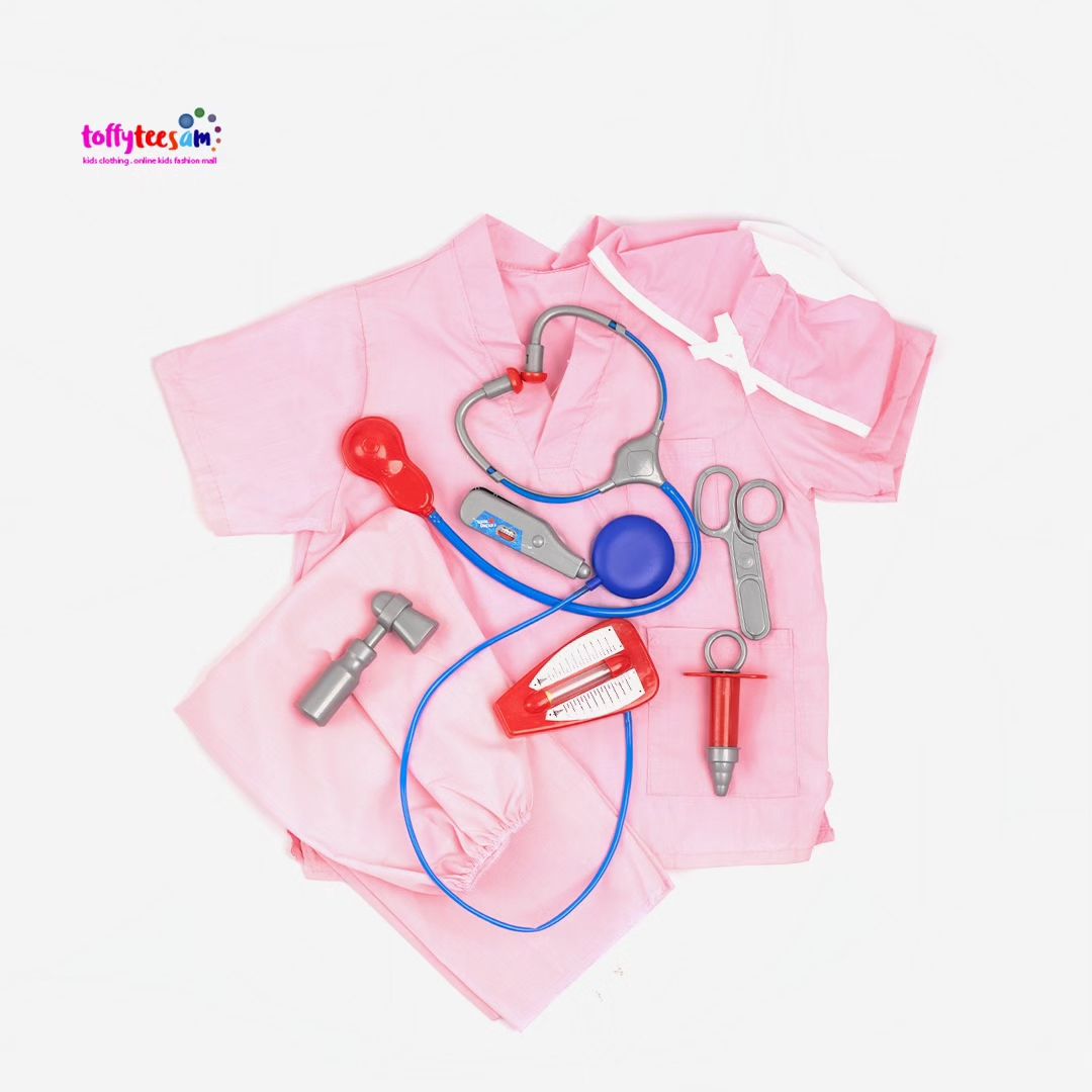 Pink Set Doctor Costume doctor + accessories For females
