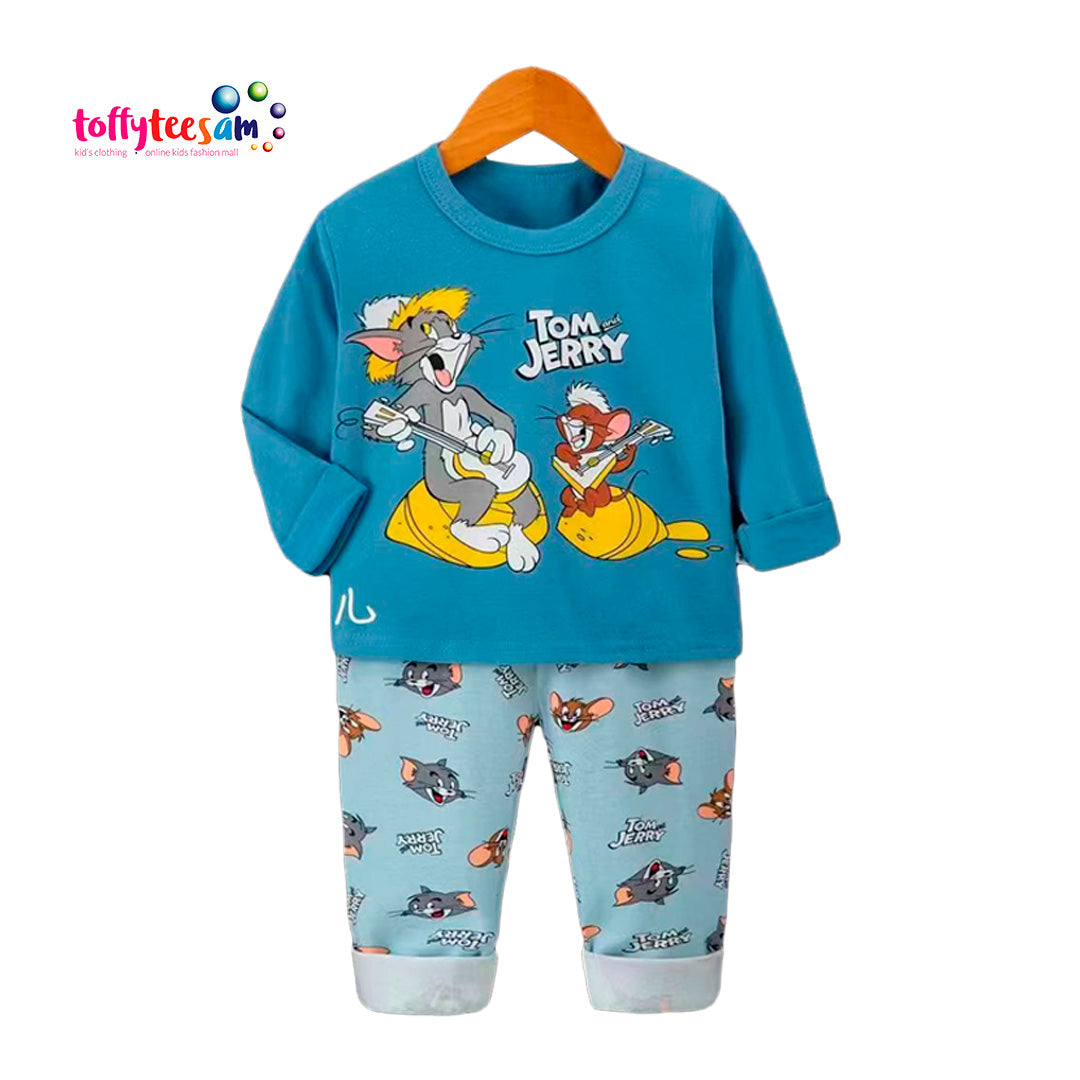 Tom &amp; Jerry Long Sleeve Boys Character Soft and cozy Pyjamas
