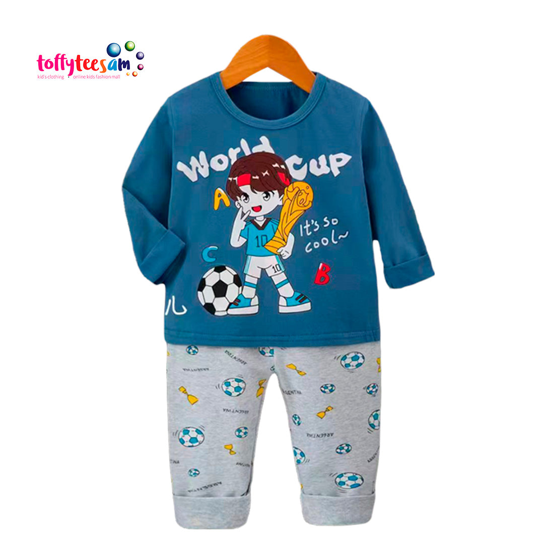 World Cup Long Sleeve Boys Character Pyjamas