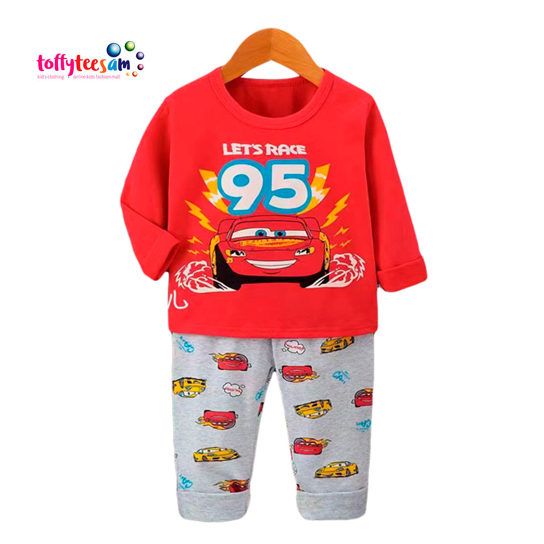 Car Race Long Sleeve Boys Character Pyjamas