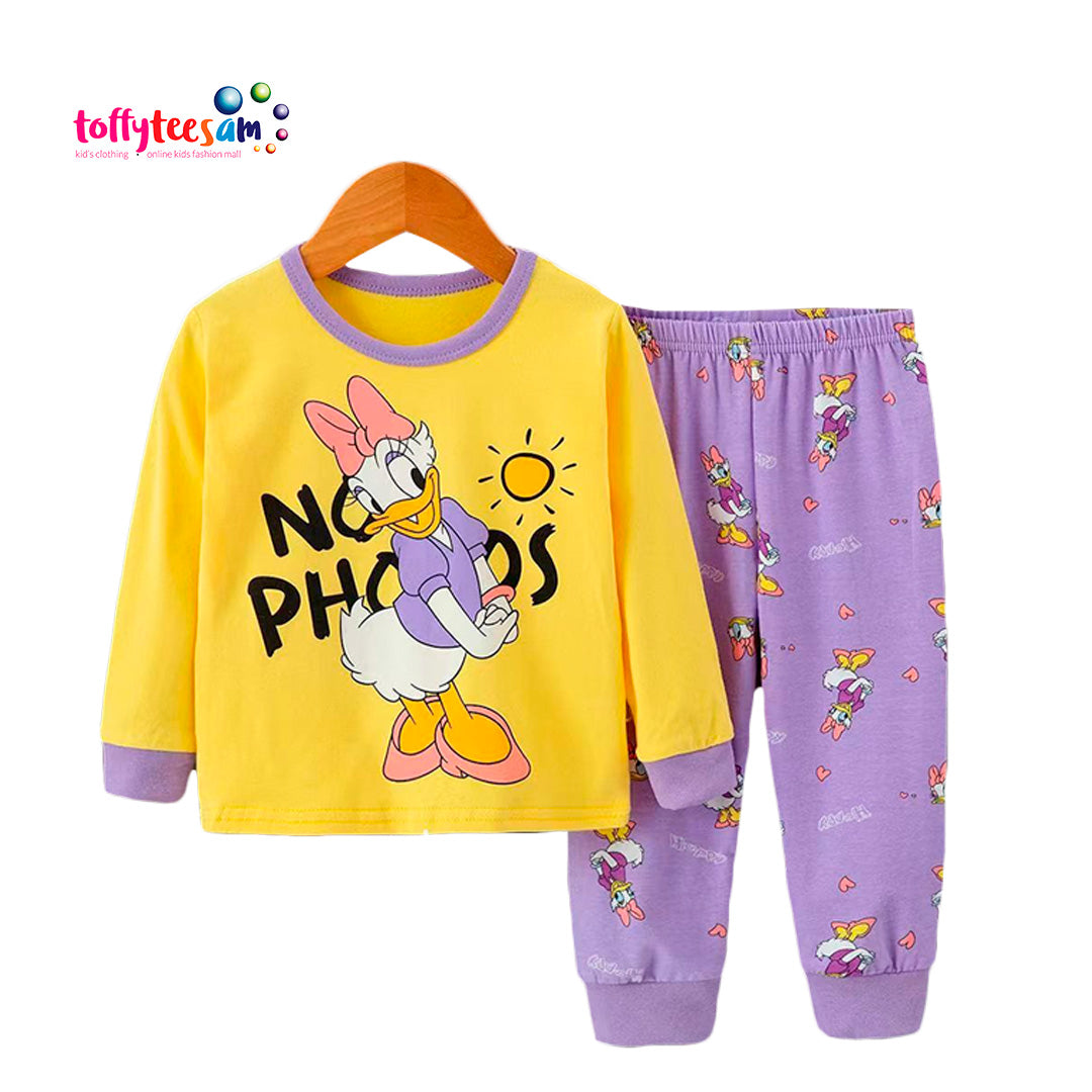Cute Ducky-DO Long Sleeve Girls Character Pyjamas