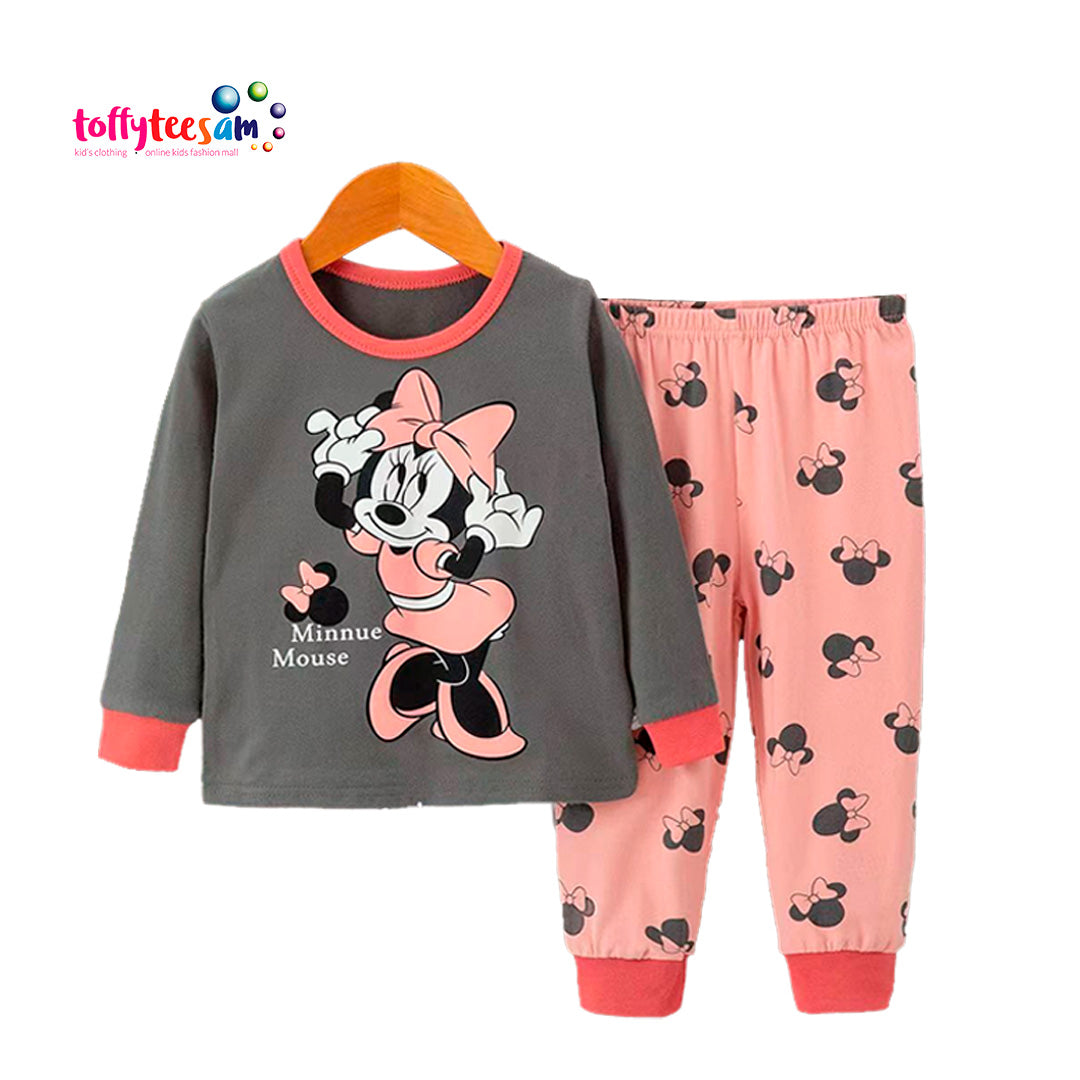 Minnie Mouse Long Sleeve  comfy GIRLS Character pyjamas