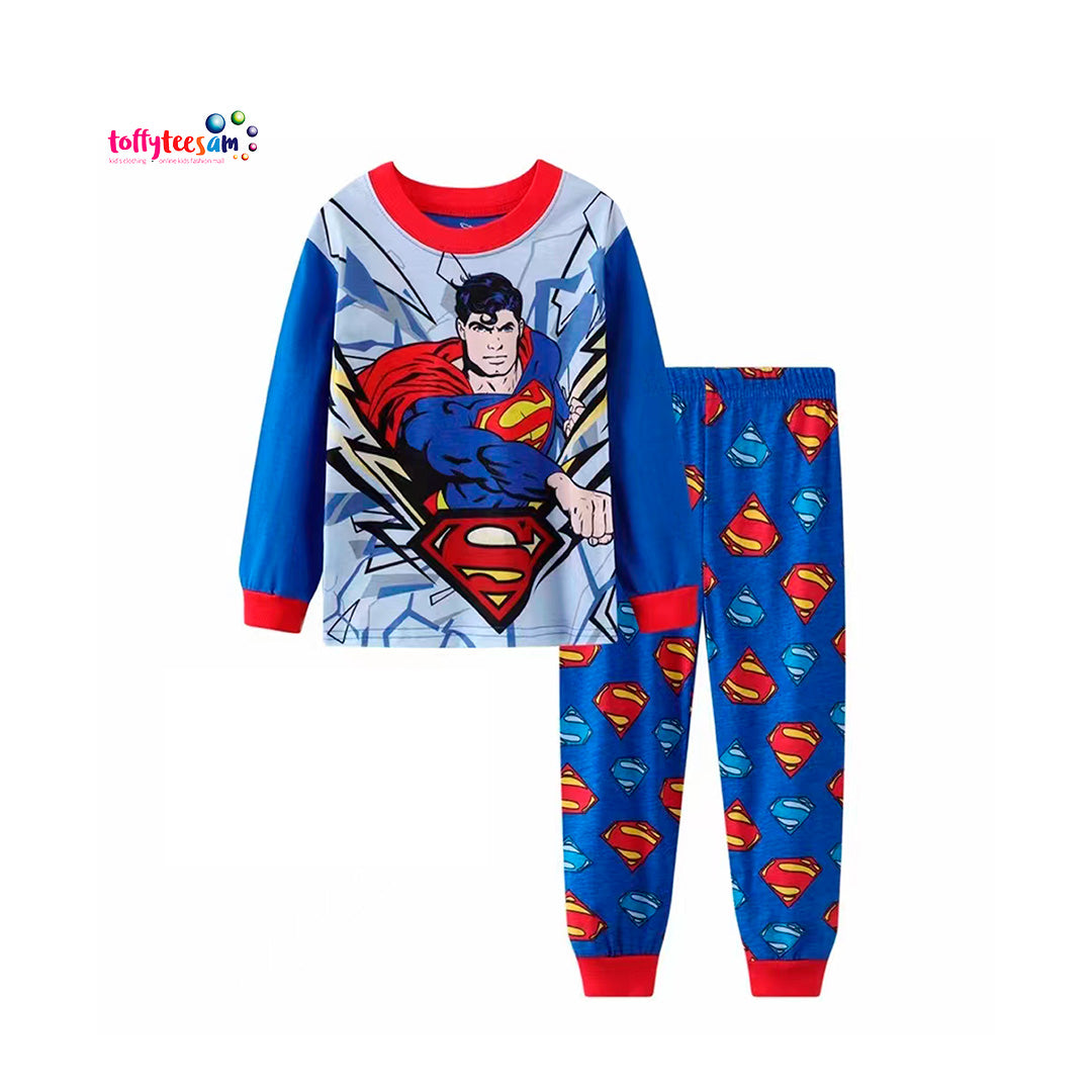 Superman Long sleeves Pajamas - Pyjamas - Character Pyjamas - PJ - Character Pajamas